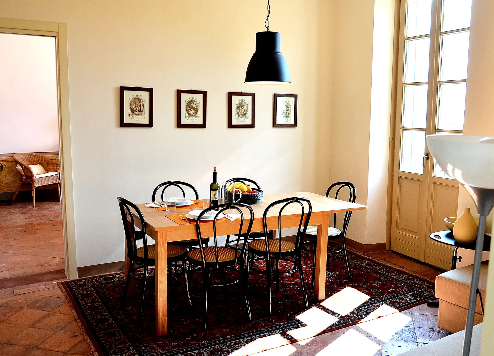 La zona pranzo
