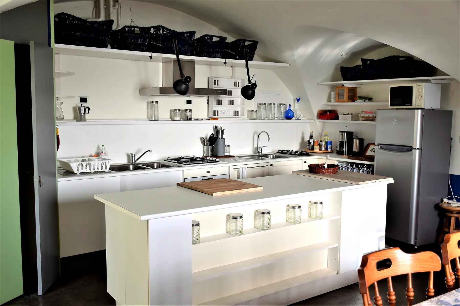 La cucina semi-professionale a cinque fuochi
